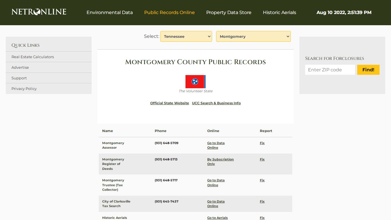 Montgomery County Public Records - NETROnline.com